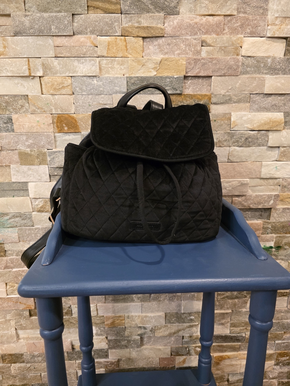 Vera Bradley -Black Quilted Backpack Bag